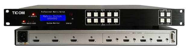 4進4出HDMI+A矩陣MAX0404HD-A