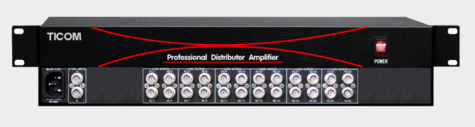 1進24出視頻分配器MAX0124V